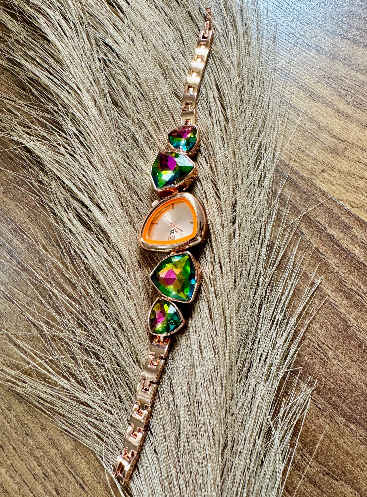 Crystal Embellished Analog Watch