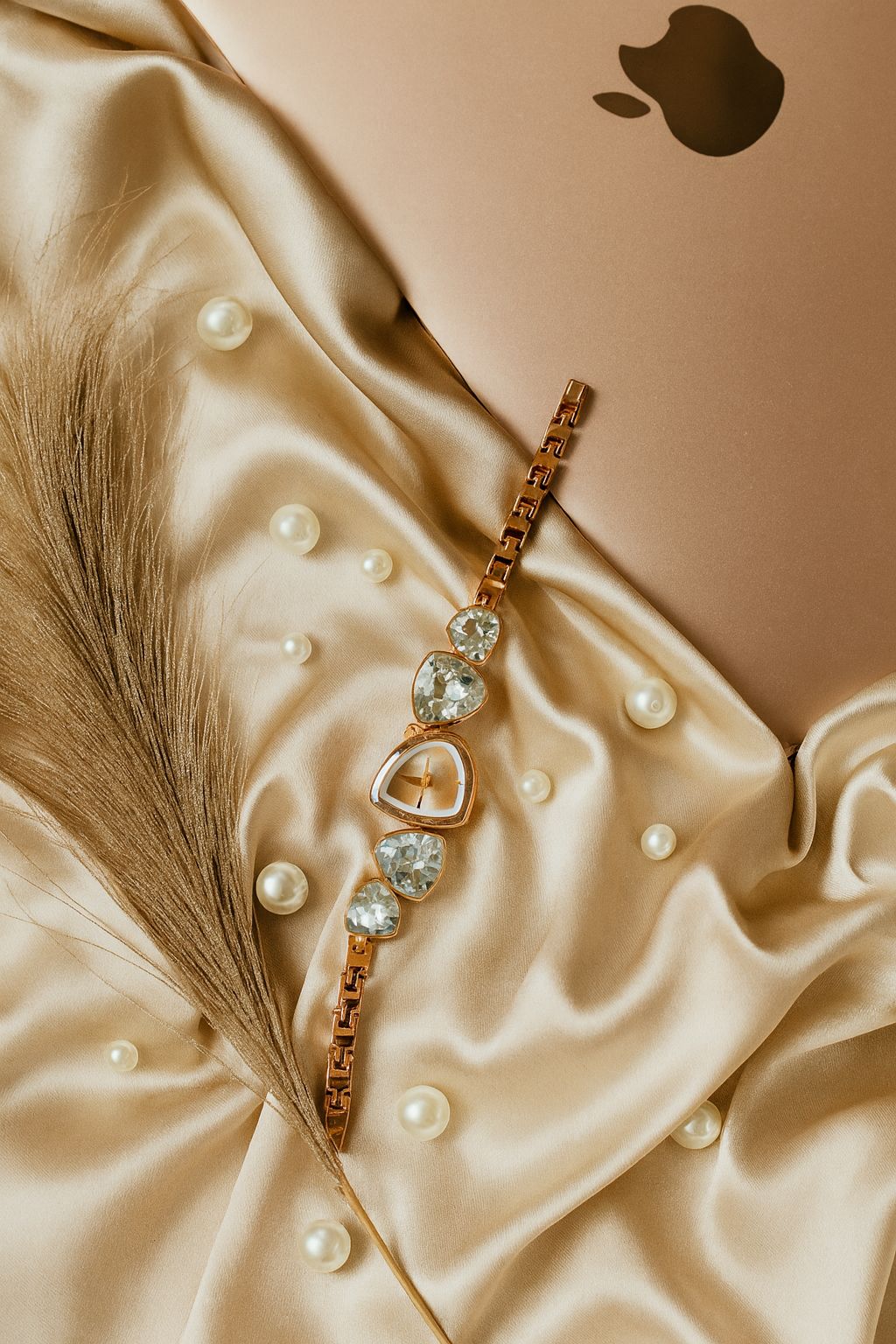 Crystal studded Analogue watch