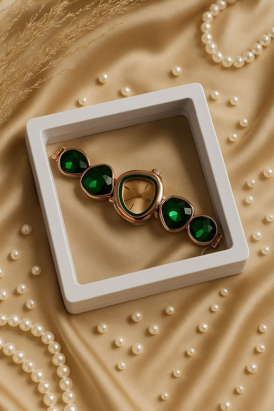 Crystal Embellished Analog Watch