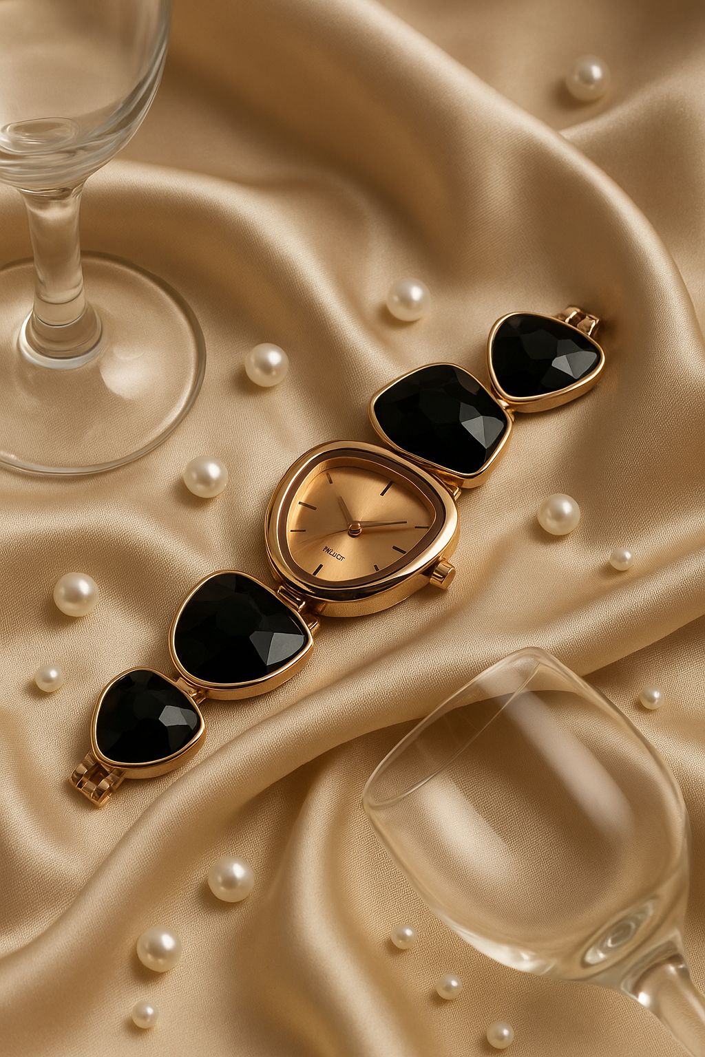 Crystal Embellished Analog Watch