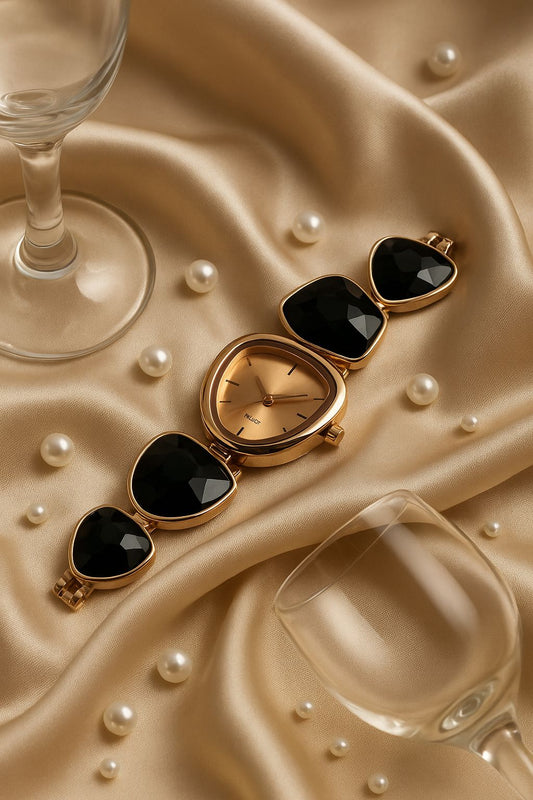 Crystal Embellished Analog Watch