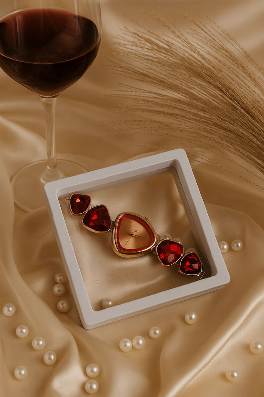 Crystal Embellished Analog Watch