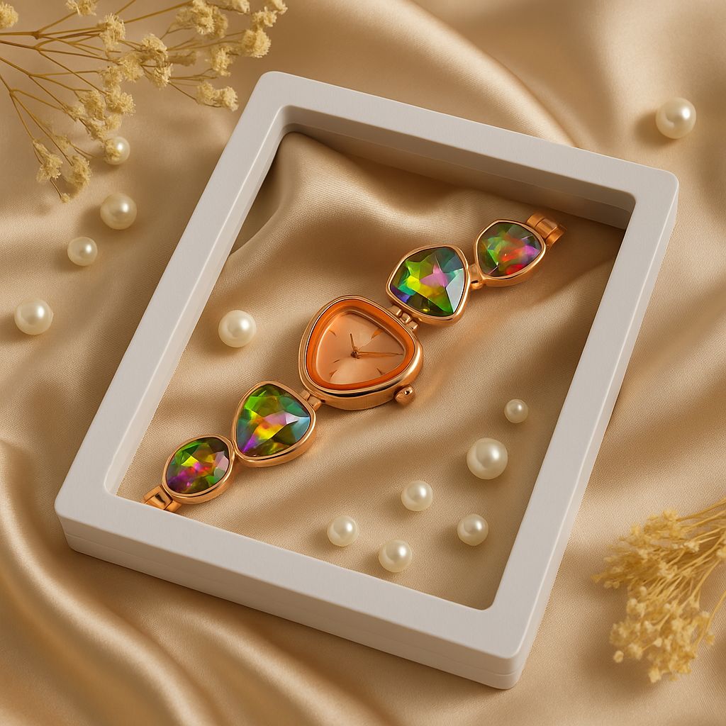 Crystal Embellished Analog Watch