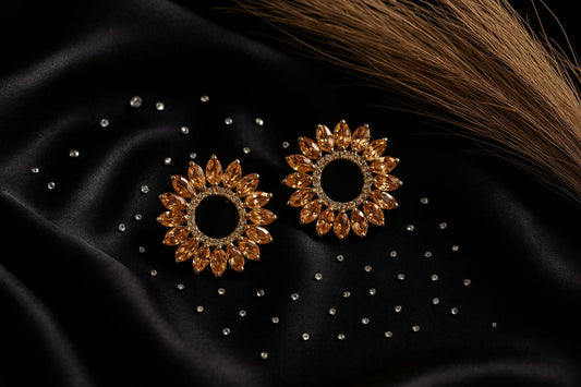 Silver-plated American diamond Studs