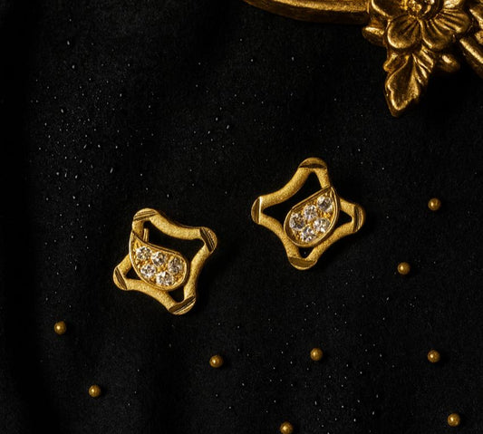 Golden Radiance Studs