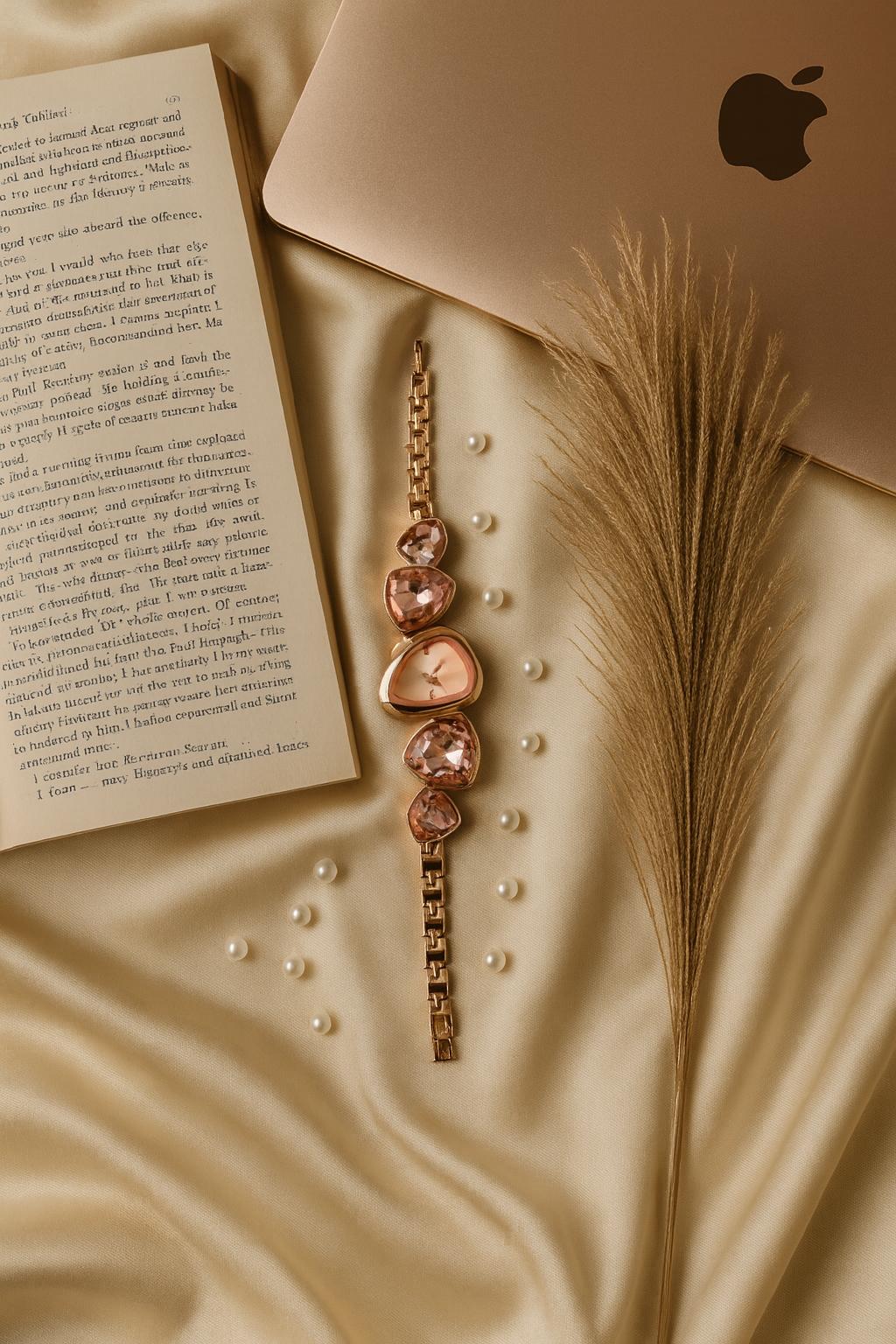 Crystal studded Analogue Watch