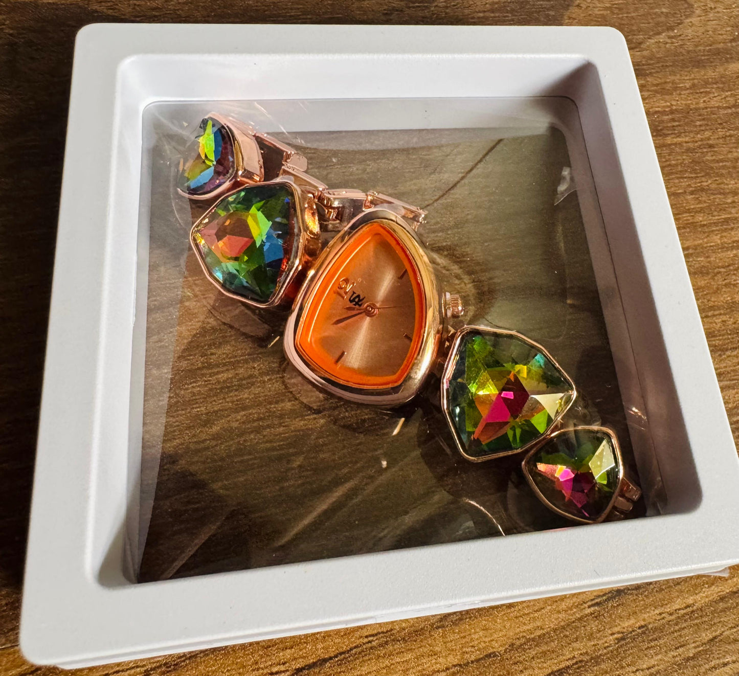 Crystal Embellished Analog Watch